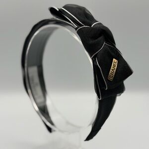 Source Unknown Black Hairband with Bow